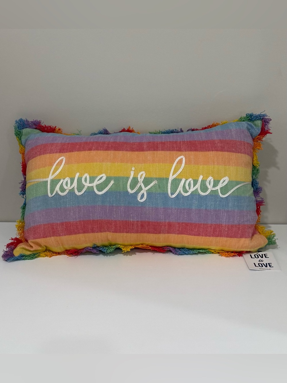 NWT Viral Envogue PRIDE “Love Is Love” Throw Pillow